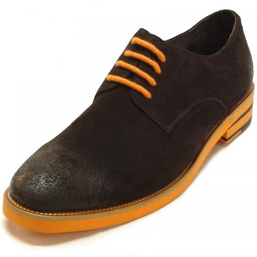 Encore By Fiesso Brown Genuine Leather Shoes FI3071